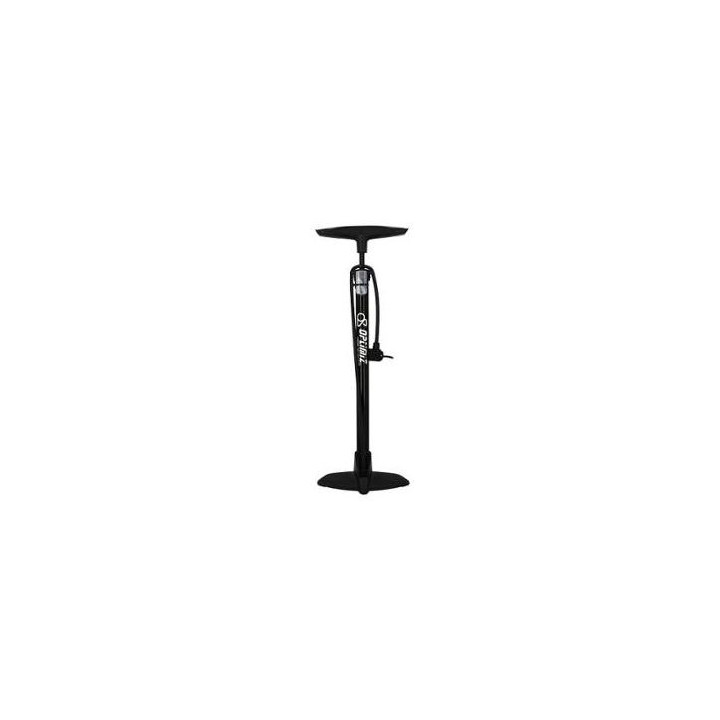 POMPE A PIED OPTIMIZ ACIER NOIR TETE PLASTIQUE VS/VP (SANS MANOMETRE)