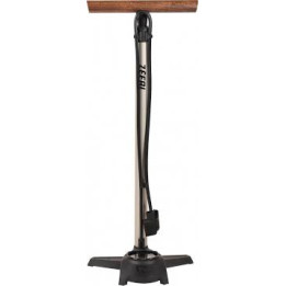 POMPE A PIED ZEFAL PROFIL MAX FP65 CORPS ALU GRIS MANOMETRE DIGITAL 12BARS RACCORD SWITCH VP/VS MANCHE EN BOIS