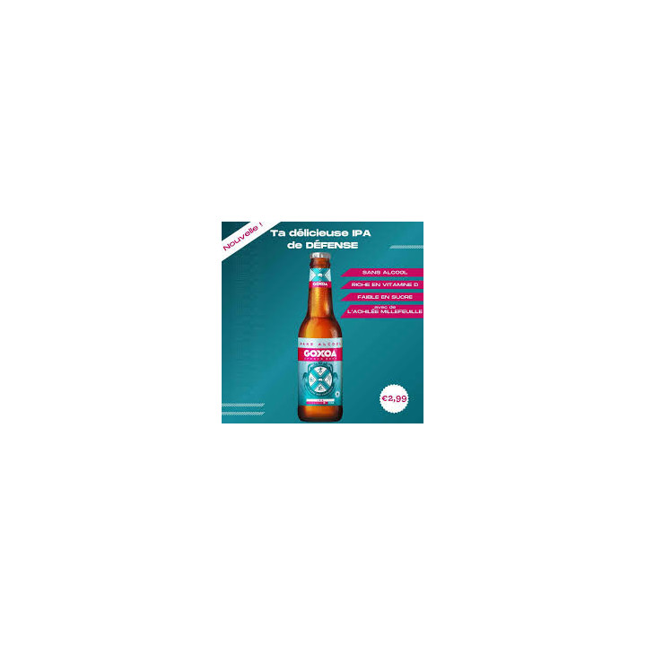 Biére sans alcool GOXOA IPA ( Bouteille )