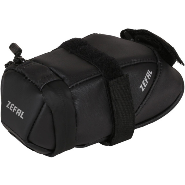 SACOCHE DE SELLE VELO ZEFAL IRON PACK S 0.5L NOIR FIXATION DOUBLE SANGLES