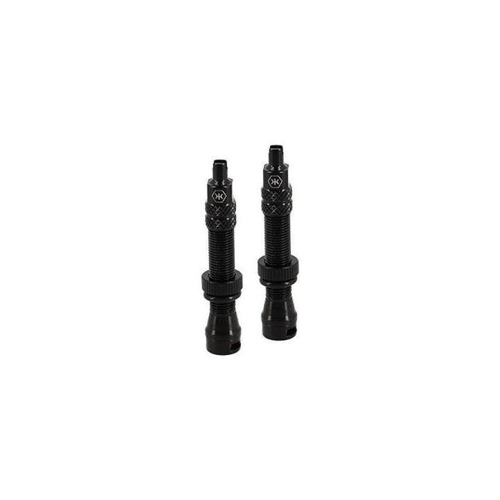 VALVE TUBELESS SCHRADER KHEAX ALU NOIR 44MM (X2)